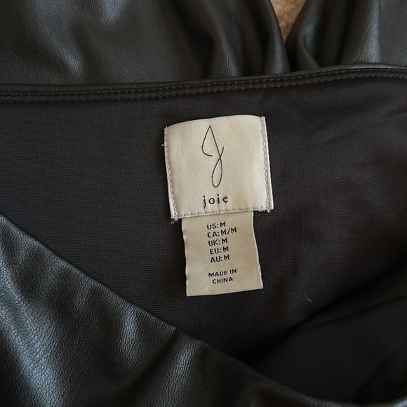 Joie Faux Leather Pants - Picture 3 of 3